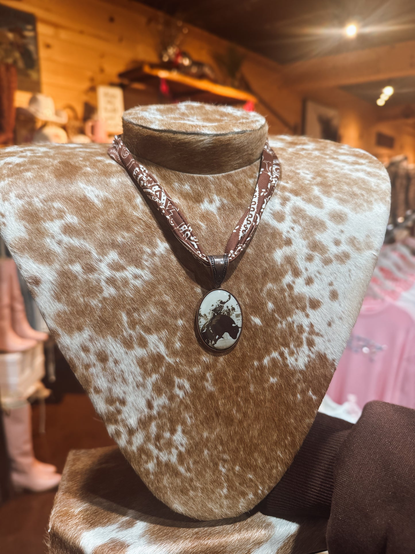 Out west bandana necklace