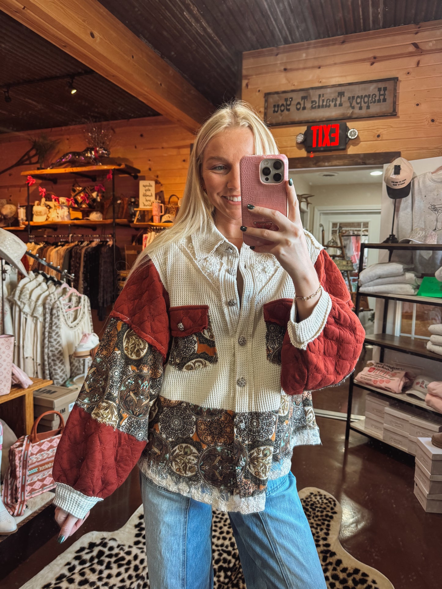 Classy pearl button up