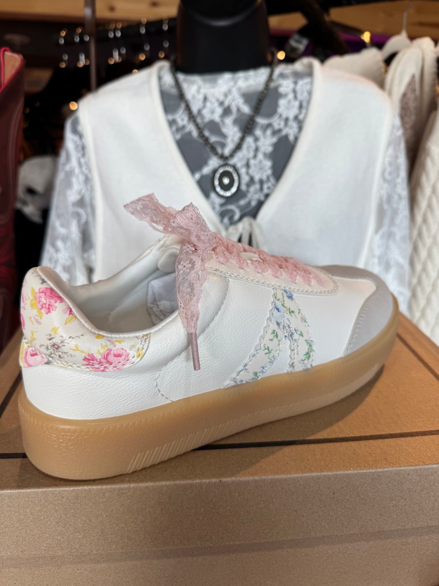 Floral sneakers