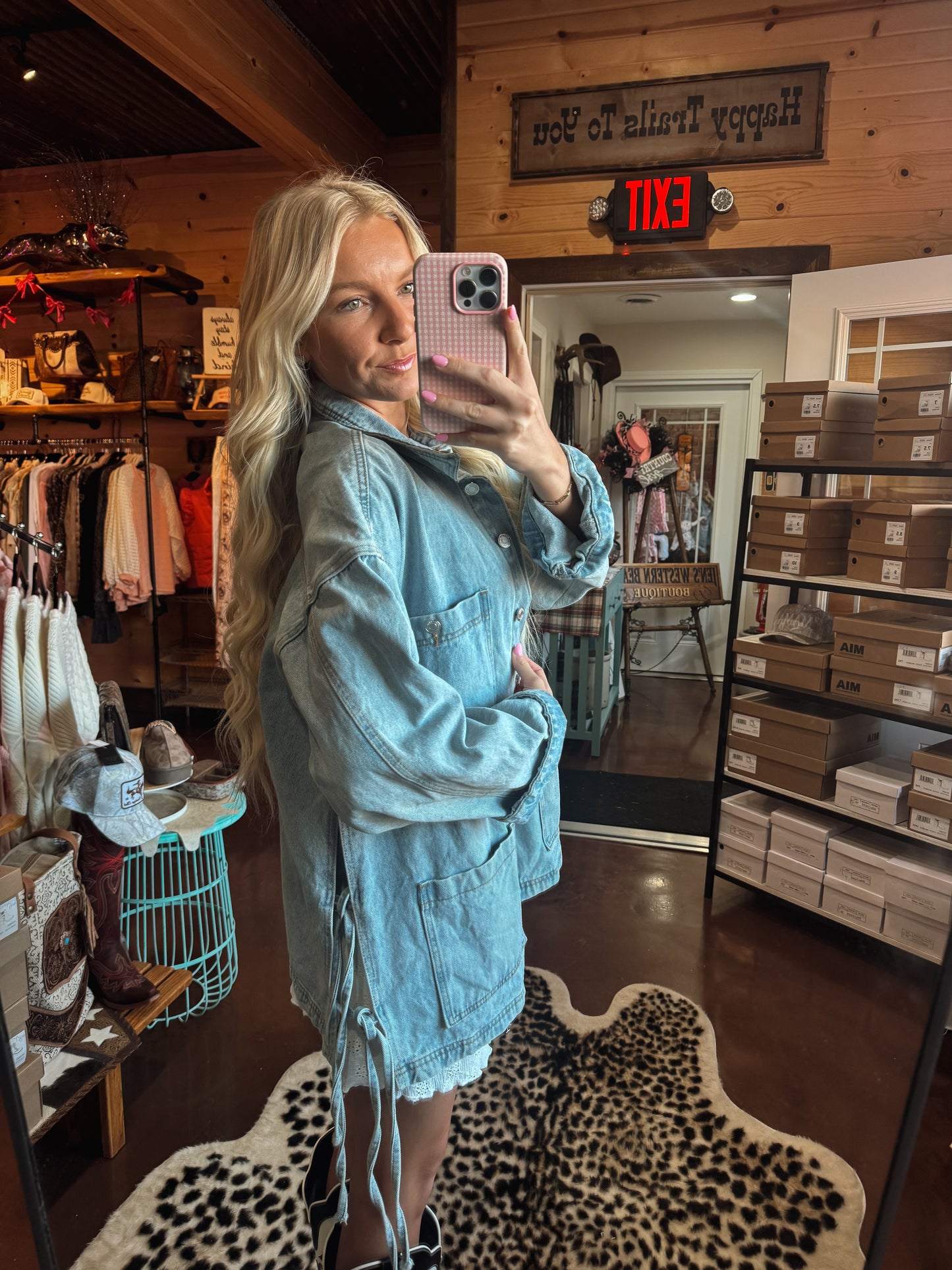 Oversized denim jacket