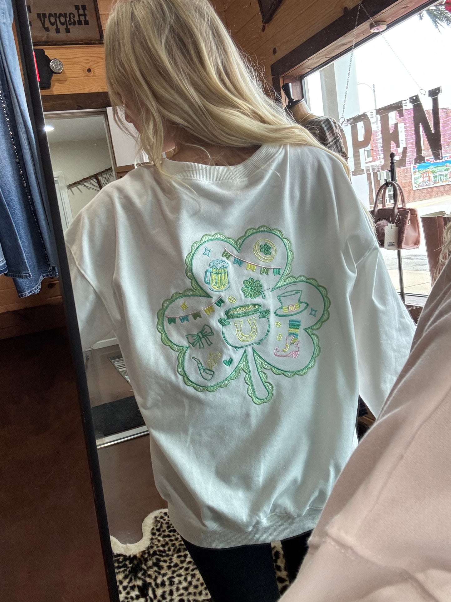 Lucky charm white crew