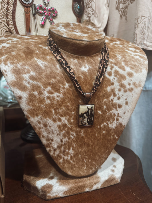 Out west bandana necklace