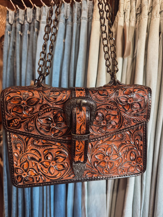 Smoke show leather bag